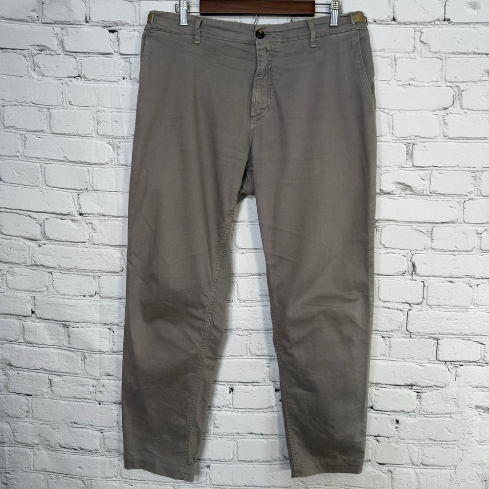 WHITE SAND Mens Art Pants‎ 19WSU10 05 Gray Size 52 US 36x28 Made In Italy Casual